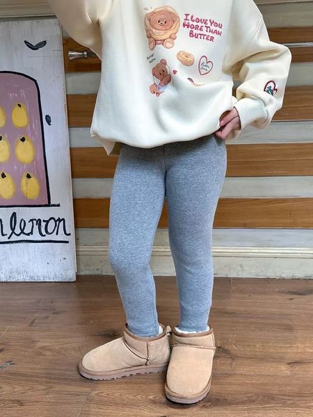 25H0611 - Quần legging lót nỉ AMBB nhiều màu cho bé size 110 - 170