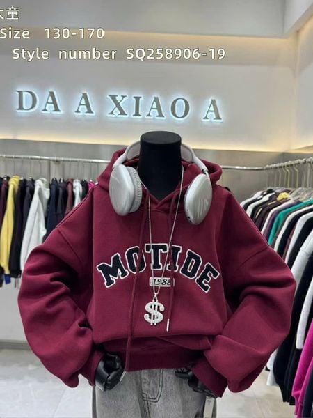 ABT02 - Áo nỉ hoodie dòng đại lót nỉ đại hàn nhiều màu cho bé size 130-170