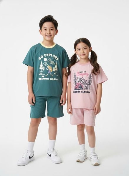 BM2602ST03 - Bộ quần áo trẻ em Beemon 3 màu cho bé size 120-160