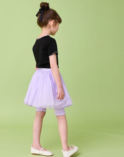 BBG36 - Bộ Bebezoo áo thun cổ viền + quần váy 2 màu BG size 100-140