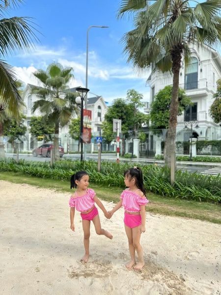 DB00014 - Bộ bơi rời Harifa nhiều màu cho bé gái size 1-6y