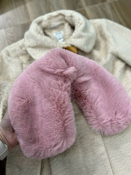 AK79 - Áo dạ lông CATKIDS màu be ( cổ lông hồng tháo rời )size 3 - 10y