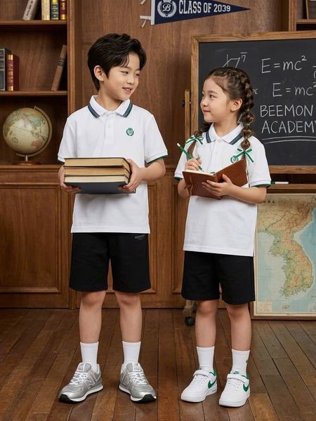 BM2602ST01 - Bộ quần áo trẻ em Beemon phối cổ polo size 120-170