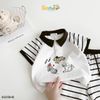 6051BHB - Bộ Polo Beemo tay quần kẻ size 1-6y