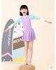 08 - Bộ bơi GRN dài tay dáng váy liền quần 2 màu BG size 110-160