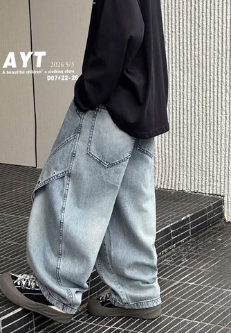 AYT - Quần jean 1 lớp mùa xuân cho bé trai nhiều màu size 110-140