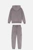 BBG23 - Bộ nỉ bông Disney dòng Đại màu ghi khói Stitch cho bé gái size 7 - 15y