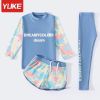 5564 - Set 3 chi tiết bộ bơi dài Yuke Dreamycolors Dream 2 màu xanh / hồng size L - 4XL