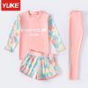 5564 - Set 3 chi tiết bộ bơi dài Yuke Dreamycolors Dream 2 màu xanh / hồng size L - 4XL
