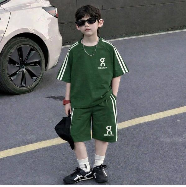 MBCB02 - Bộ cotton MBCKids sọc vai nhiều màu cho bé trai size 1-14y