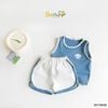 6011BHB - Bộ cotton áo tanktop phối cổ Beemo size 1-5y