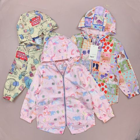 AK74 - Áo khoác gió lót cotton Henr 3 màu BG size 110-160