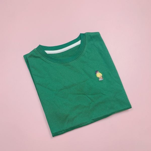 ABT64- Áo cotton thêu gấu trơn nhiều màu BTBG size 120-160