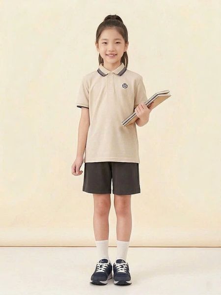 BM2602ST01 - Bộ quần áo trẻ em Beemon phối cổ polo size 120-170