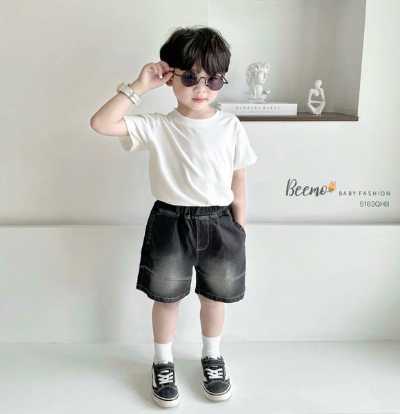 5162QHB - Quần jean Beemo đường viền gấu xanh size 80-130