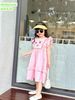 V00035 - Váy Sofia Candy tiểu thư tay cánh tiên thêu hoa ngực nhiều màu BG size 1-10y