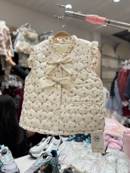 AK12 - Gile hoa nhí lót nỉ siêu nhẹ ấm nhiều màu cho bé gái size 90-130