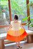 V00046 - Váy Mia Kids tiểu thư smock phối sắc màu BG size 1-10y