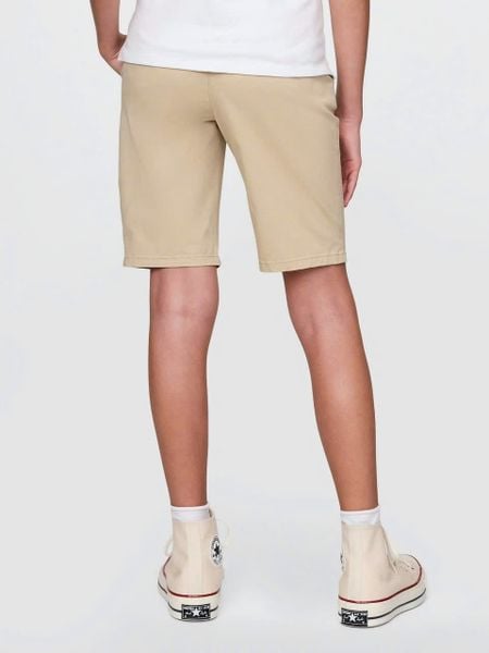 QBT12 - Quần short Quick Dry ONV mềm co giãn màu đồng phục be/navy cho bé size 5-20y