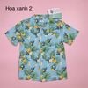 ABT53 - Áo sơ mi thô đũi, lanh Piping Hot hoa lá summer BT size 1-16y