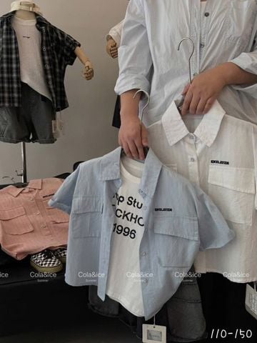 ABT55 - Áo sơ mi nhiều mẫu cho bé trai size 110-150