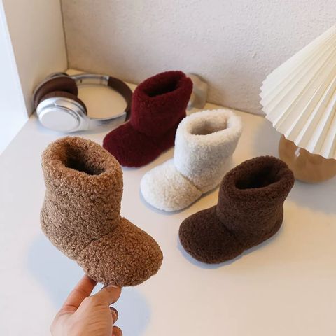 FC-501 - Bốt cổ cao lông cùn nhiều màu cho bé size 21-35