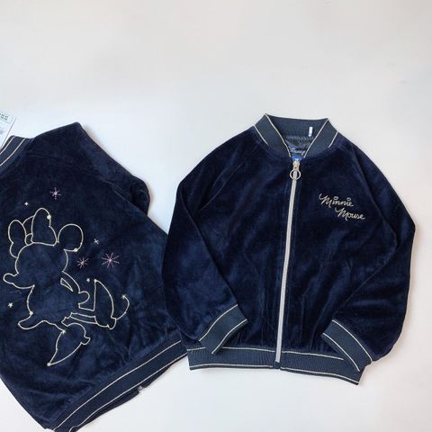 AK82 - Áo bomber nhung Disney màu đen minnie size 98 - 128