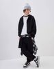 QBT04 - Quần jogger nỉ bông GGJJ 2 màu ghi/đen cho bé size 6-14y