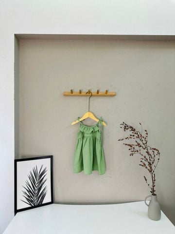 V00058 - Váy đũi Harifa hai dây cổ bèo 1 - 6y
