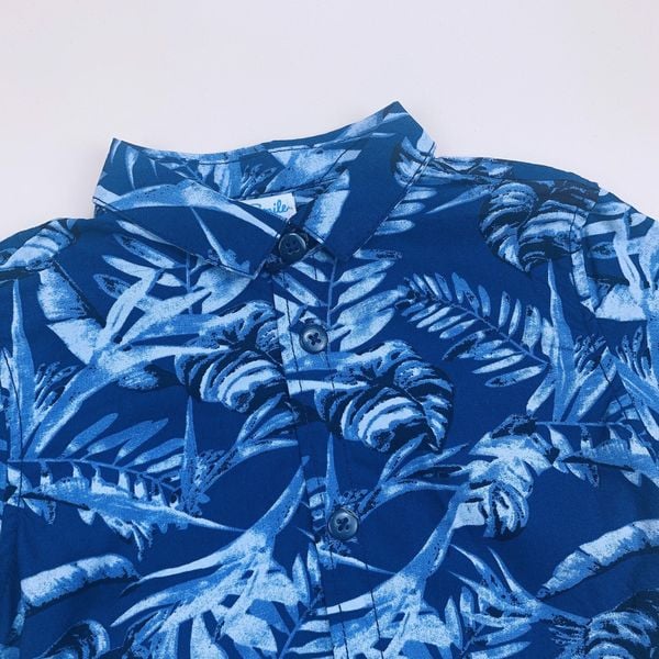 ABT54 - Áo sơ mi Smile hoa lá BT