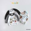 6192ADB - Áo cotton Beemo raglan Nice Dog nhiều màu bé trai size 1-6y