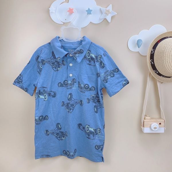 ABT60 - Áo polo cổ đức hoạ tiết nhiều hình