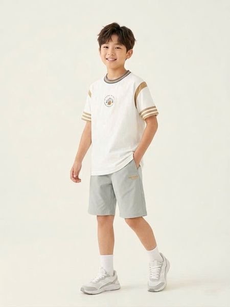 BM2602ST08 - Bộ trẻ em Beemon phối bo cổ sọc 3 màu size 120 - 170