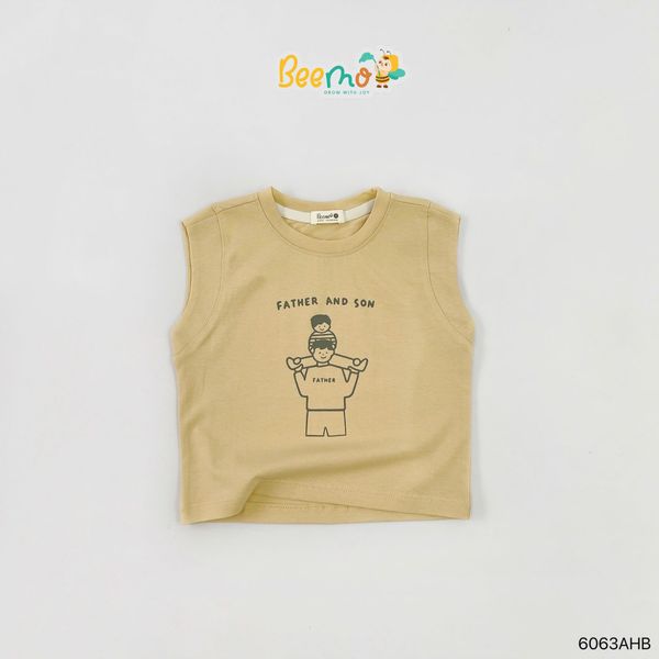 6063AHB - Áo tanktop Beemo bé trai size 1-6y