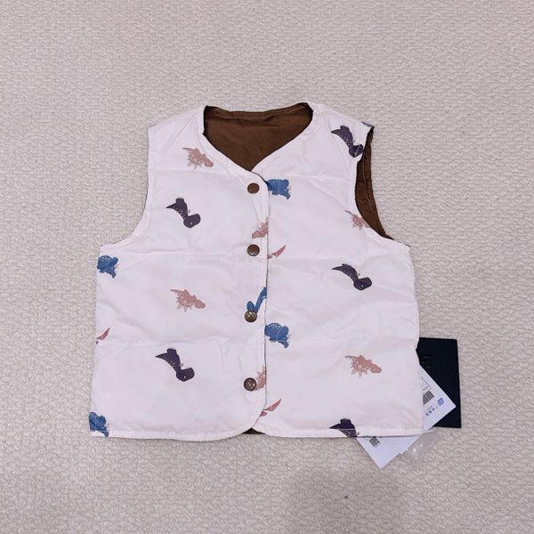 AK28 - Áo khoác gile lông vũ Liwu Kids siêu nhẹ 2 mặt nhiều mẫu cho bé size 90 - 130