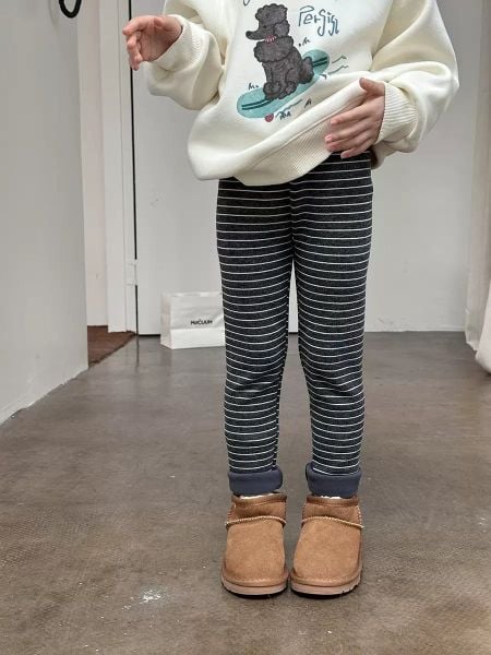 25H0611 - Quần legging lót nỉ AMBB nhiều màu cho bé size 110 - 170
