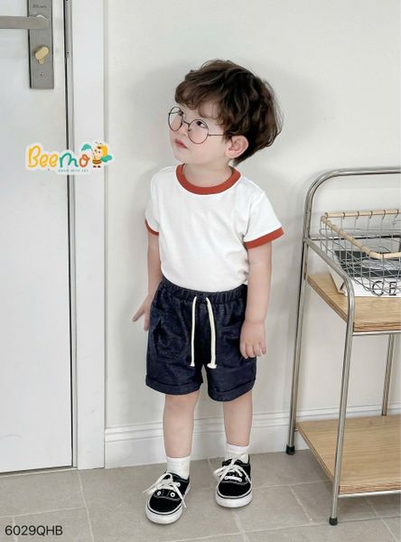 6029QHB - Quần da cá Beemo giả jean túi súp cho bé size 1-6y