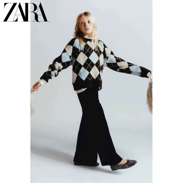 ALBG03 - Áo len kẻ trám cho bé size 6-14y