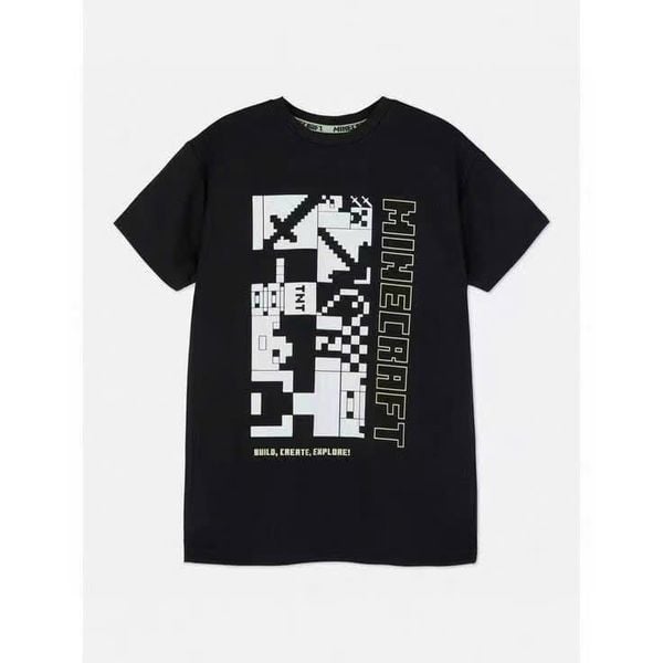 ABT42 - Áo thun thể thao  4 mẫu MineCraft dư xịn bé trai size 5 - 15y