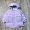 AK47 - Áo khoác lông vũ MM 2 màu tím, rêu dáng dài cho bé size 90-120