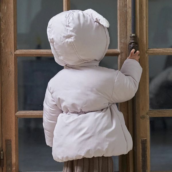 AK22 - Áo khoác phao Petitmain siêu nhẹ tai thỏ cho bé size 80-130