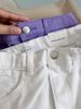 QBG31 - Quần jean rách GGJJ 2 màu trắng/tím bé gái size 8-14y