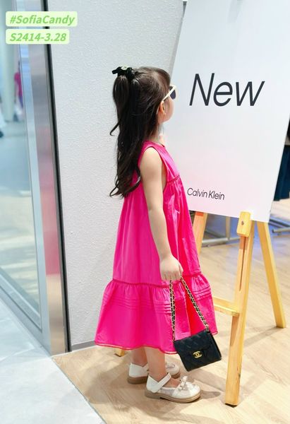 V00021 - Váy thô Sofia Candy sát nách đuôi cá 4 màu BG size 1 - 10y