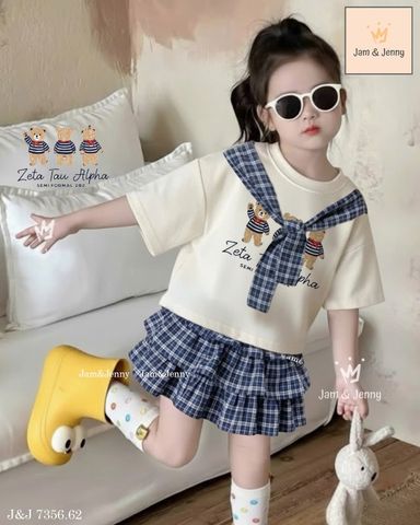 BJJTC.7356 - Bộ Jam & Jenny bé gái size 2-12y
