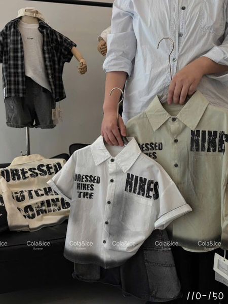 ABT55 - Áo sơ mi nhiều mẫu cho bé trai size 110-150