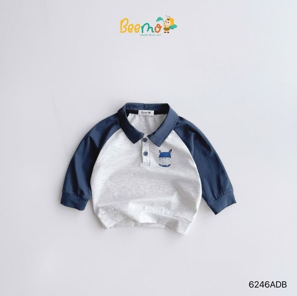 6246ADB - Áo Polo Người Bạn Khu Rừng Beemo Bé Trai size 1 - 6y
