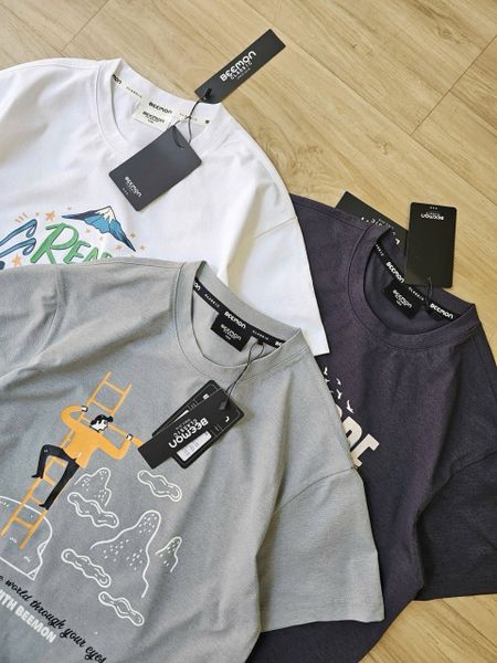 BM2602ST06 - Bộ Beemon cổ tròn vải Golf 3 màu cho bé size 120-170