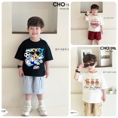 OLIB01 - Bộ bé trai xuân hè size 2-12y