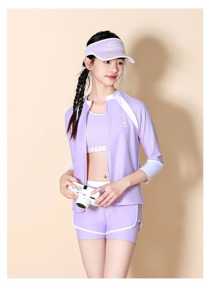 2379 - Bộ bơi YUKE dòng đại 2 màu cho bé gái size 150-190