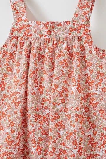 V00032 - Váy thô 2 dây màu hồng / Kitty hoa cam size 2 - 10y